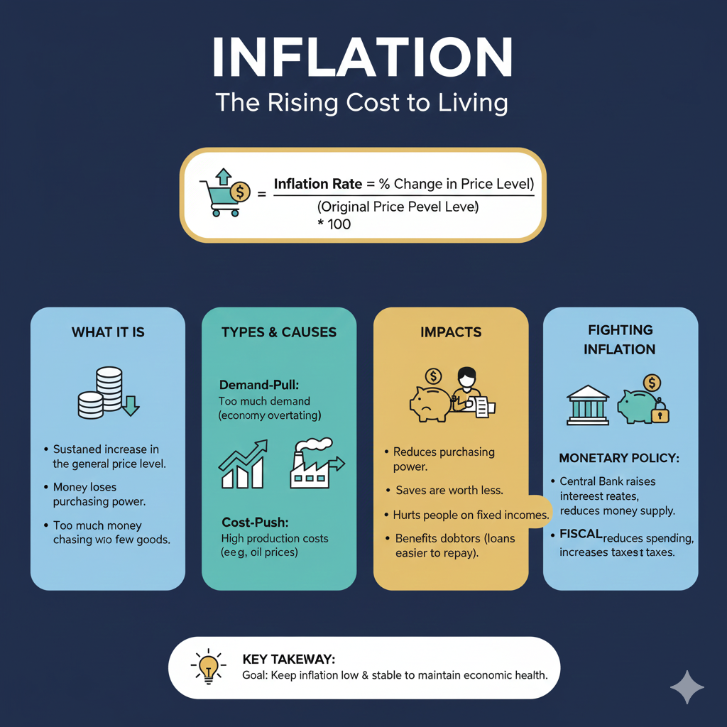 মুদ্রাস্ফীতি (Inflation) কী ও কেন ঘটে?